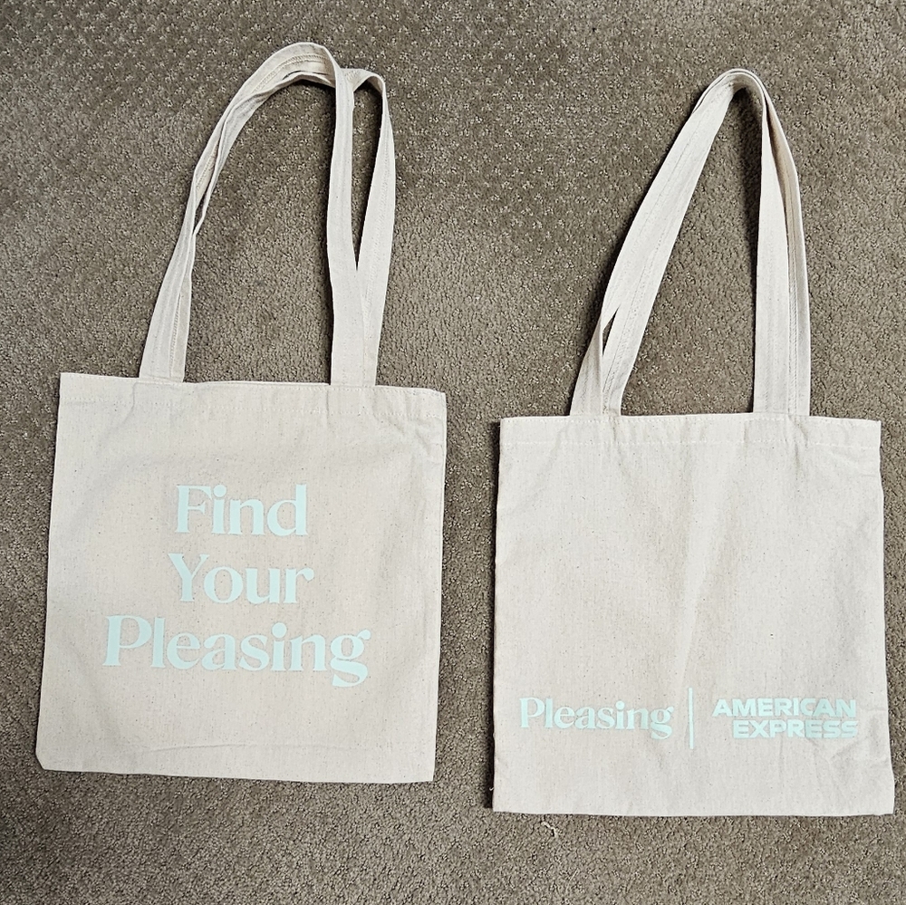 Pleasing American Express Canvas Tote Set